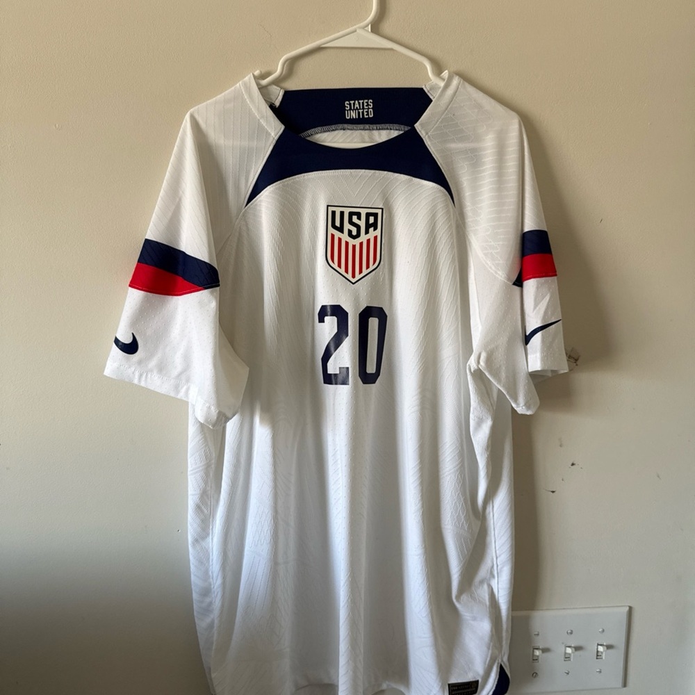 Men’s Nike ADV Folarin Balogun #20 2022 Team USA Soccer Jersey Sz XL - RARE